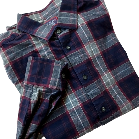 UNTUCKit Alentejo Plaid Button Up Shirt Men’s Size XL - Picture 1 of 5